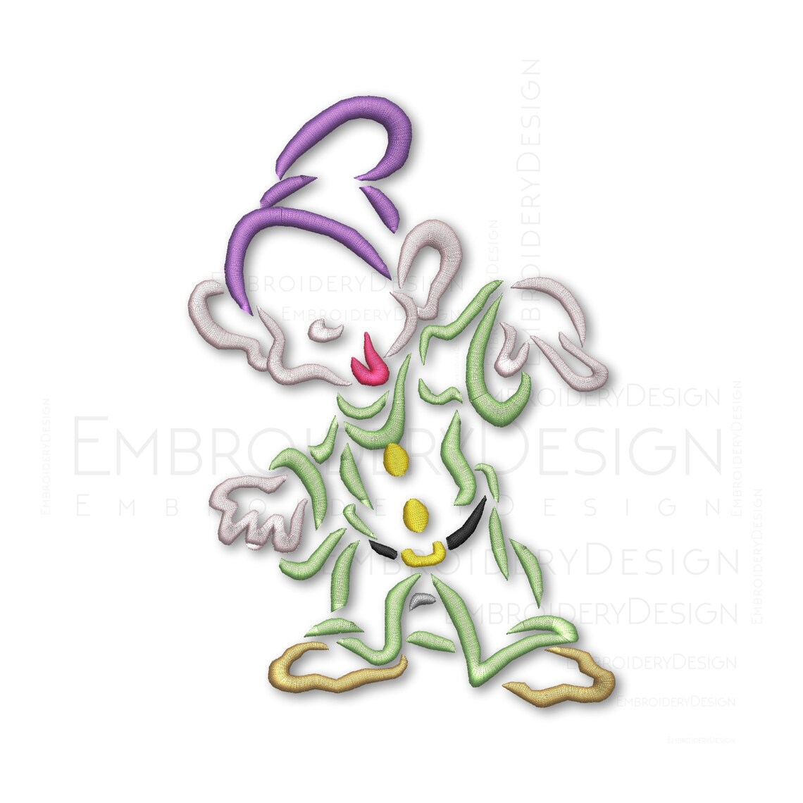 Dopey Dwarfs Embroidery Machine Design Instant Download Digital File ...