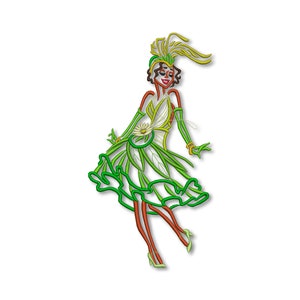 Princess and the Frog Tiana Embroidery Machine design Instant Download Digital File PES Sketch