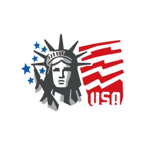 USA New York Embroidery design Instant Download Digital File