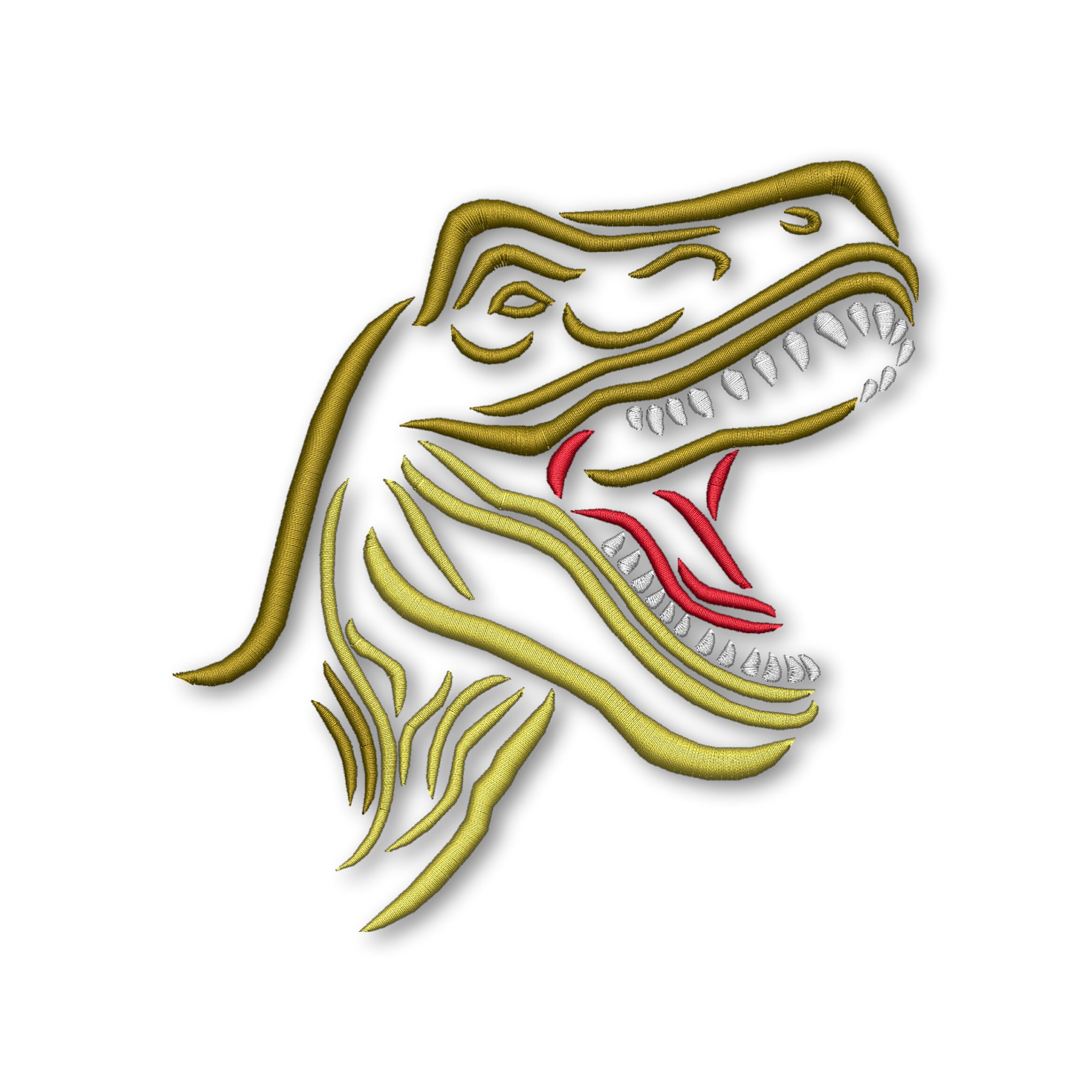 Dinosaur T-rex Embroidery Machine Design Instant Download Digital File ...