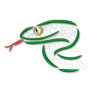 Snake Embroidery Machine design Instant Download Digital File PES Sketch