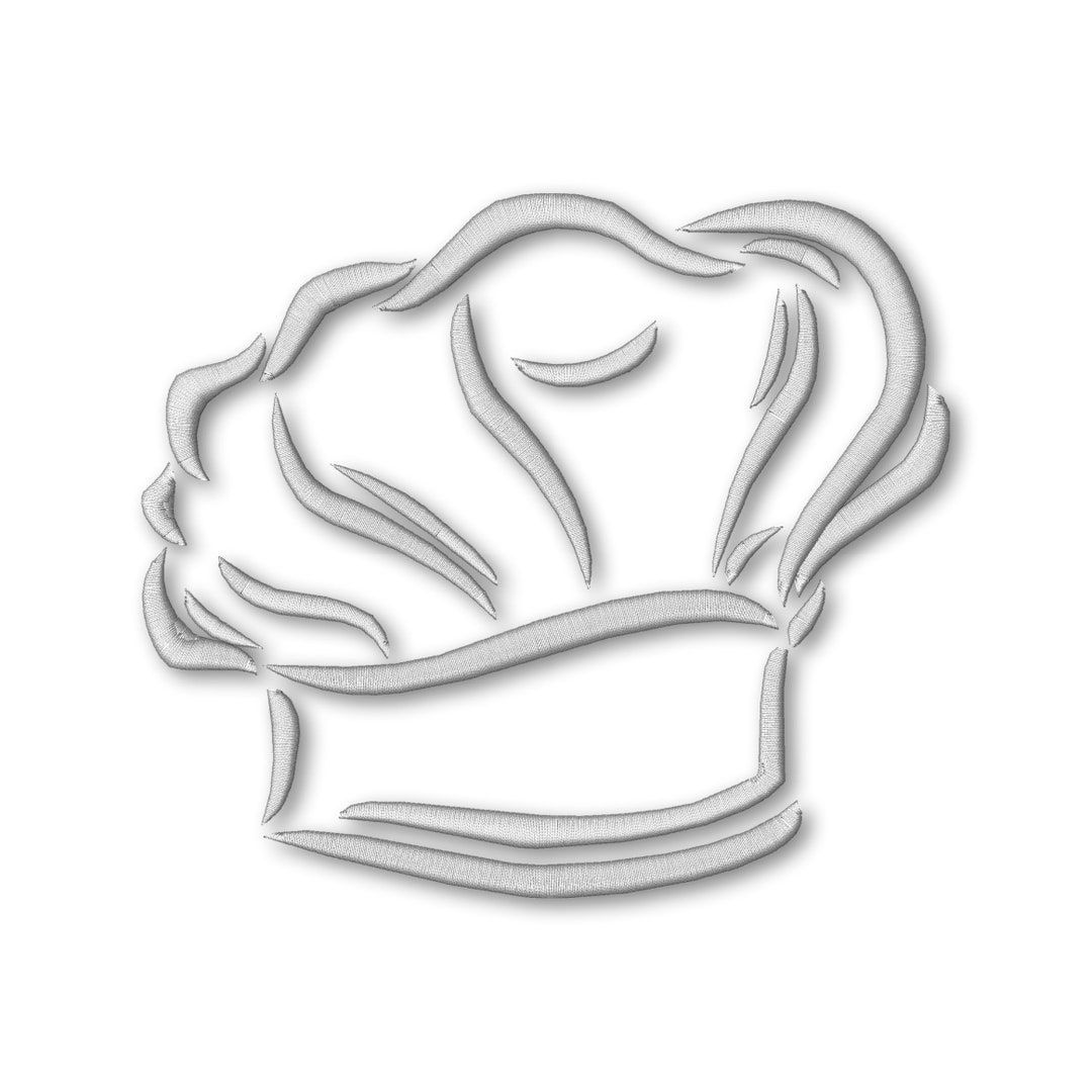 Chef Hat Embroidery Machine Design Instant Download Digital File PES