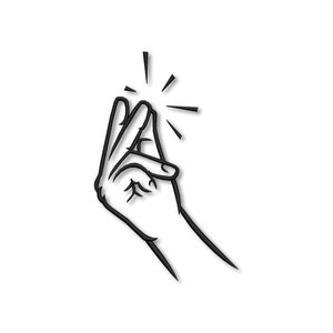 Hand Gesture Snap of Fingers Embroidery Machine design Instant Download Digital File PES