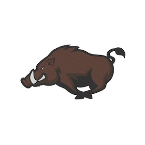 Wild Hog Embroidery design Instant Download Digital File