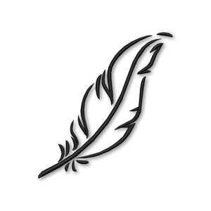 Feather Embroidery Machine design Instant Download Digital File PES