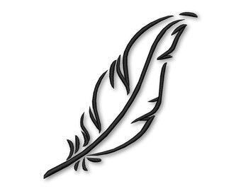 Feather Embroidery Machine design Instant Download Digital File PES
