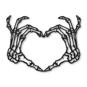 Skeleton hands heart Embroidery design Instant Download Digital File