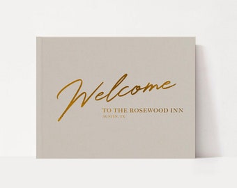 Welcome Guestbook | Vacation Rental Guest Book | Holiday House Guest Sign In | AirBnb VRBO Inn | Bed and Breakfast Guest Book | Customizable