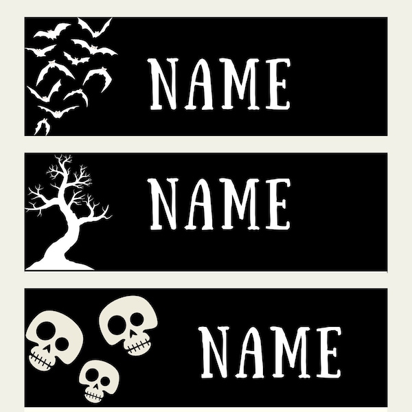 EDITABLE HALLOWEEN Name Tags | Printable Classroom Nametags | Elementary School Name Tags | Teacher Printable | Classroom Labels