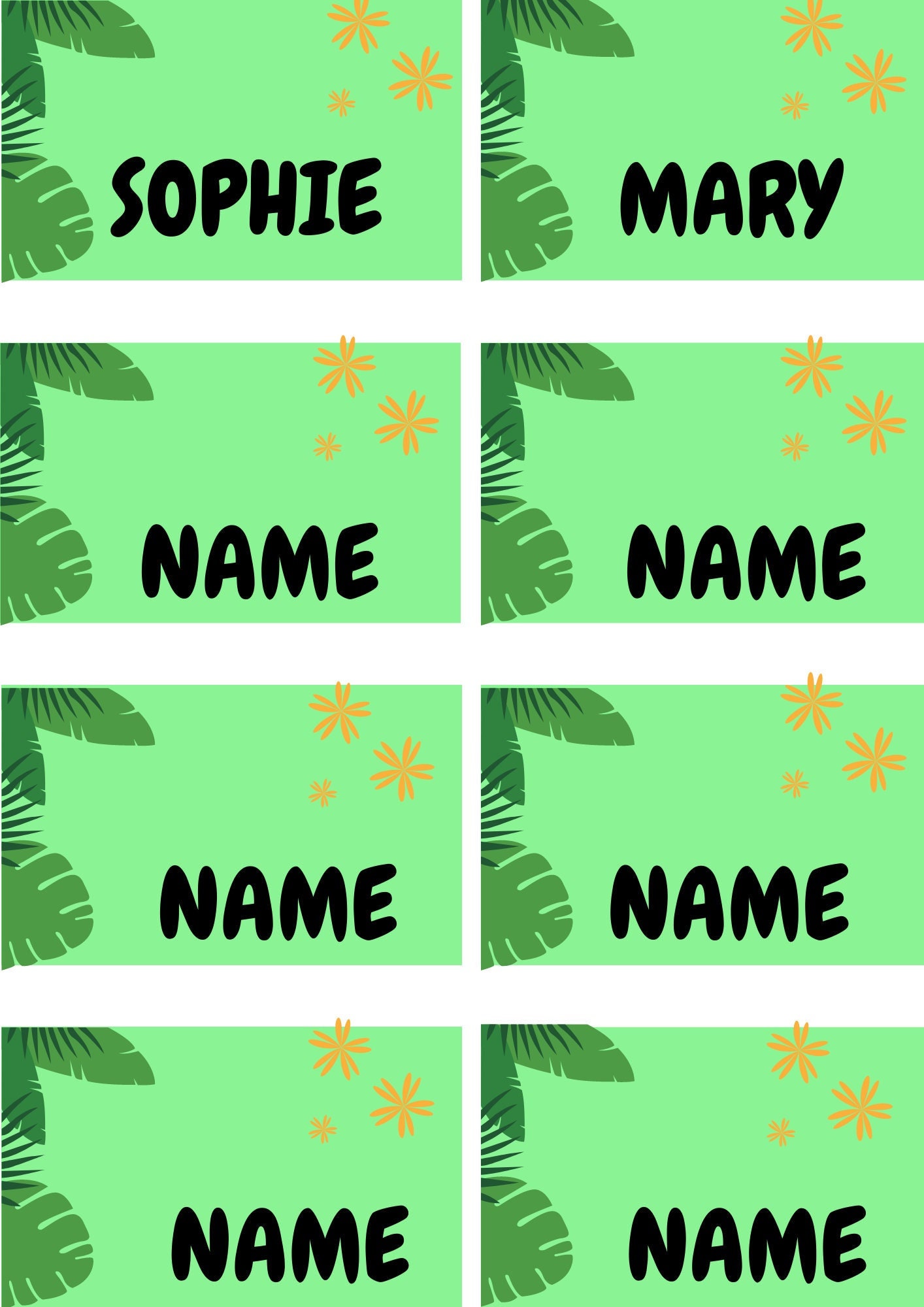 EDITABLE Classroom Name Tags Printable Classroom Nametags Fun School