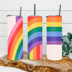 lgbtq Tumbler Sublimation Designs PNG, lgbtq Tumbler Wrap PNG, rainbow PNG, lgbtq png, 20 oz Skinny Tumbler Design