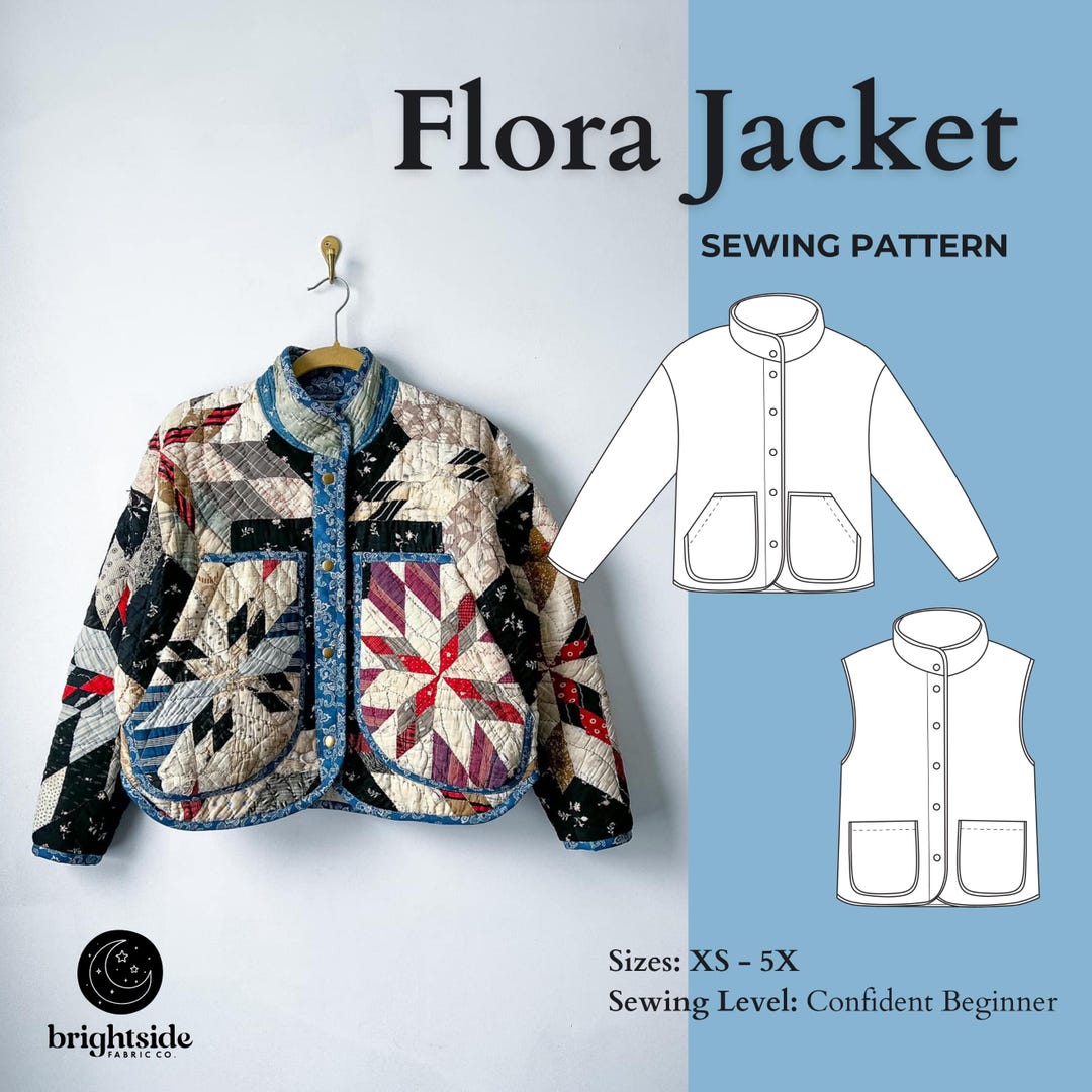 ジャケット・アウター eaphi leaf pattern 2way quilting coat OPCAKM Women's Cropped Floral Print Quilted Jacket
