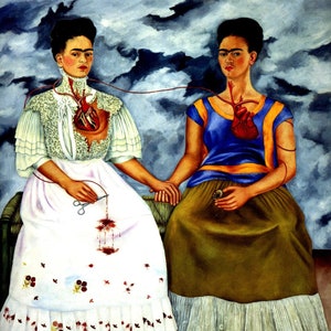 Two Frida-Frida Kahlo.High quality canvas printing