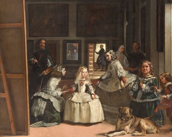 Las Meninas, Diego Velazquez, 1656.High quality canvas printing