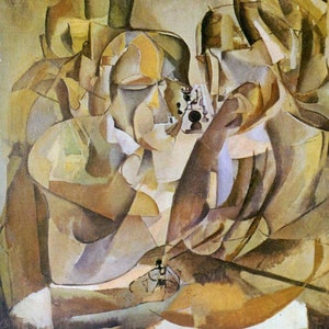 The Chess Players - Marcel Duchamp.High quality canvas printing