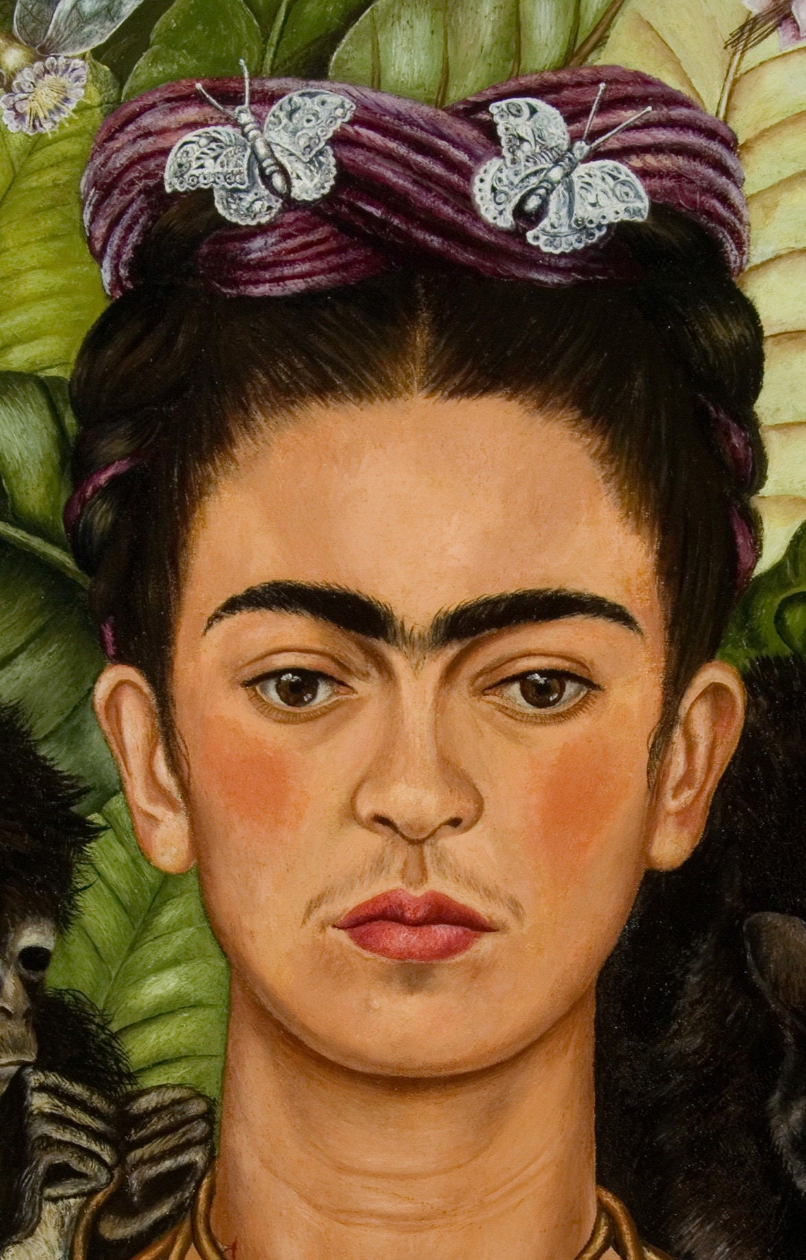 Selfportrait With Thorn Necklace and Hummingbird FRIDA Kahlo.it is a High Quality Canvas Print