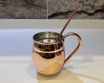 Handcrafted Copper Moscow Mule Mug, Handmade Plain Pure Copper Moscow Mule cups, bar professional, bar party equipment,unique drinkware cups