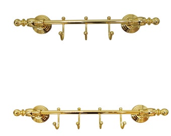 Exlusive Unique Design 3 or 4 Hooks Heavy Duty Bathroom Hooks for Hanging Towels Robes Coats, Holder for Bathroom Kitchen Garage Hotel