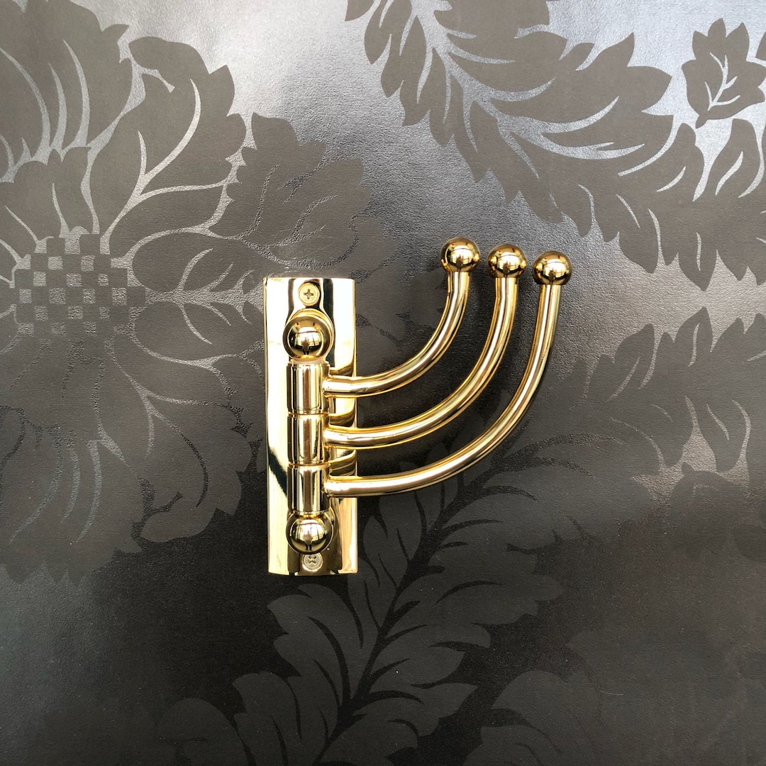 Solid Metal Swivel Hook Heavy Duty Folding Swing Arm Hook Multi Foldable Arms Towel/clothes