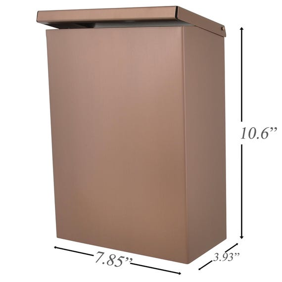 Rose Space-Saving Wall-Mounted Waste Bin Hygiene Receptacle Sanitary Napkin Disposal Multi-Purpose for Kitchen Bathroom Garage Garbage Bin