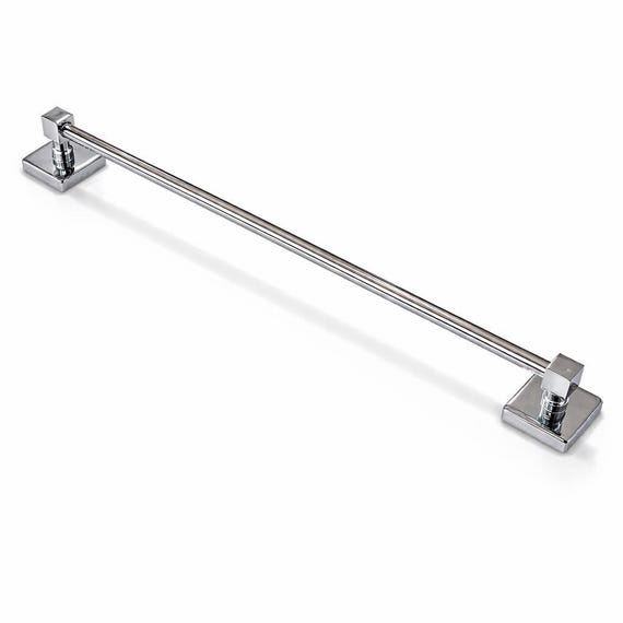 Chrome Polished Stainless Steel Towel Bar, Wall Mounted Bathroom Towel Holder SUS304, Heavy Duty Modern Hotel Towel Rail