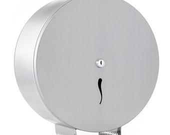 Stainless Steel Toilet Paper Dispenser | Lockable Wall Mounted Tissue Holder | Rust-Proof Commercial & Hotel Restroom Use