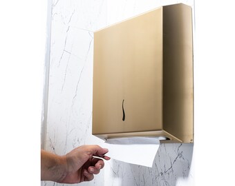 Stainless Steel Wall-Mounted Folded Paper Towel Dispenser-Top-Grade Restroom Hygiene Solution-Exclusive Color and Surface-Restroom Fixtures