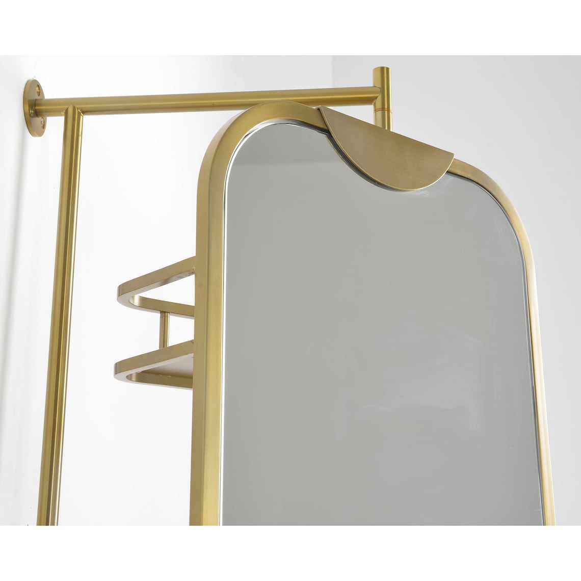 Swivel Mirror With Shelves Rotating Mirror With Storage Swivel Vanity