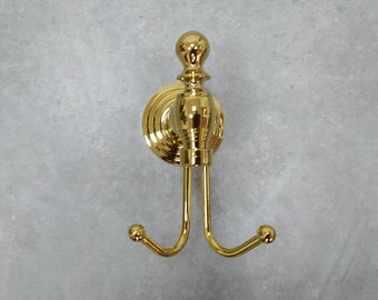 Exlusive Unique Design Double Heavy Duty Bathroom Hooks for Hanging Towels Robes Coats, Holder for Bathroom Kitchen Garage Hotel