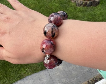 20mm Bead Achat Kurze Größe Edelstein Armbänder für Frauen Einzigartige Naturstein Schmuck