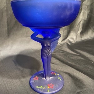 Rare art deco satin glass powder jar