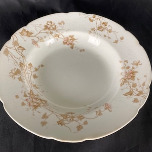 Rare collector&#39;s item — Johnson Bros England bowl in brown ivy pattern