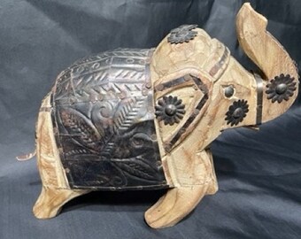 Vintage hand-carved elephant