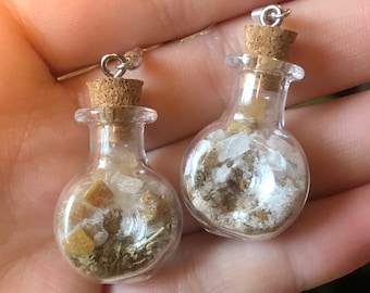 Salud Hechizo Tarro Aretes Hechizos de hierbas brujas