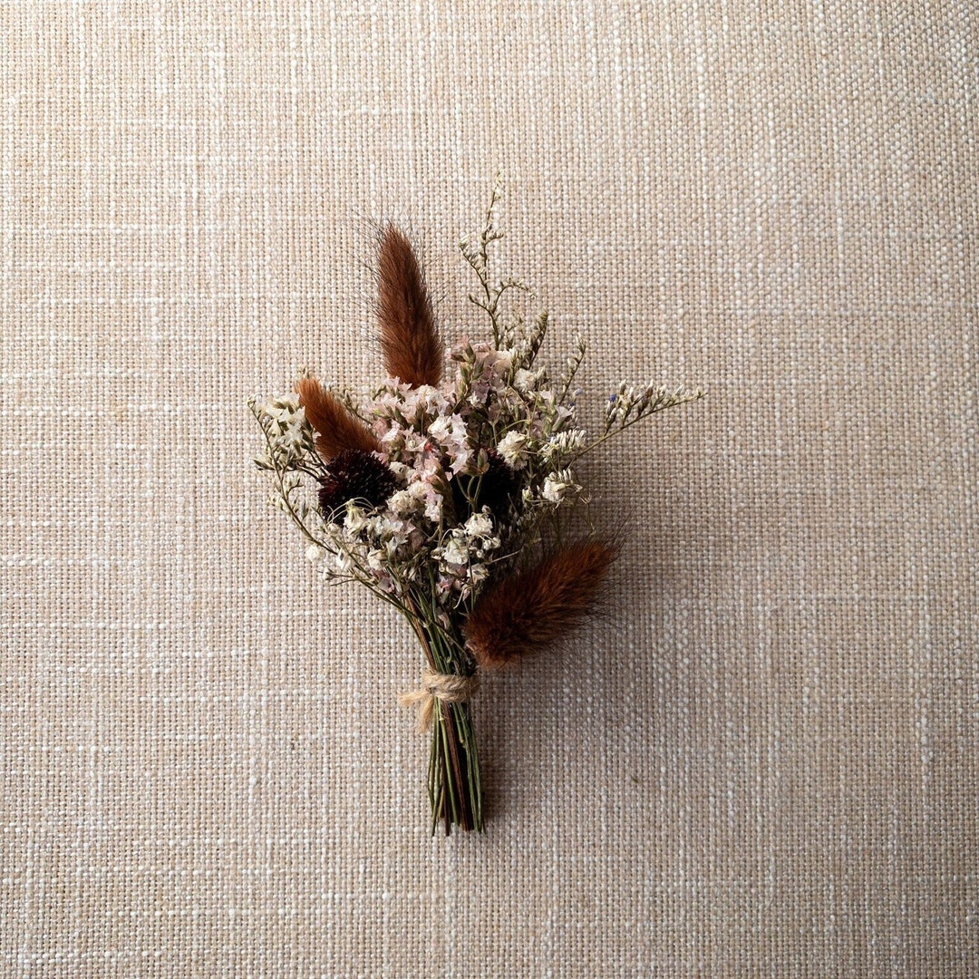 Mini Dried Flower Bouquet Small Dry Flower Arrangement Bohemian Home