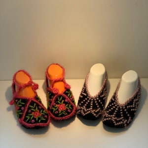Knitted Slippers, Turkish Slippers, Winter Slippers, Crochet Slippers, Winter Sock, Handmade Knitted Slippers, Warm Slippers, Winter gift.