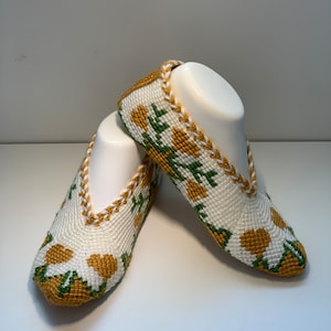 Knitted Slippers, Turkish Slippers, Winter Slippers, Crochet Slippers, Winter Sock, Handmade Knitted Slippers, Warm Slippers, Winter gift.