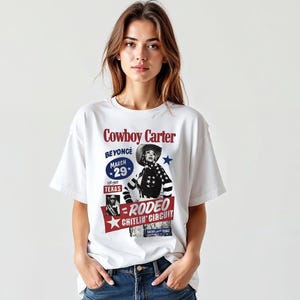 Maglietta Cowboy Carter di Beyoncé, maglietta per bambini di Beyoncé, maglietta Rodeo di Beyoncé per i fan, maglietta con la musica di Beyoncé, maglietta per bambini di Beyoncé, maglietta con i testi di Beyoncé