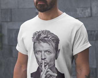 David Bowie T-Shirt, David Bowie Tee, für Bowie Fans, Bowie Tribut, Vintage Musik Ikone, für Musikliebhaber, berühmte Sänger Retro