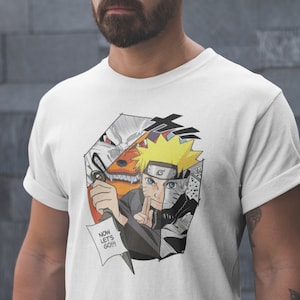 Naruto karakters cartoon print T-shirt casual cool Akatsuki zomer T-shirt