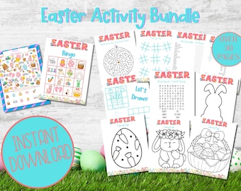 Easter Activity Bundle | Kid's Easter Printable | Easter Download