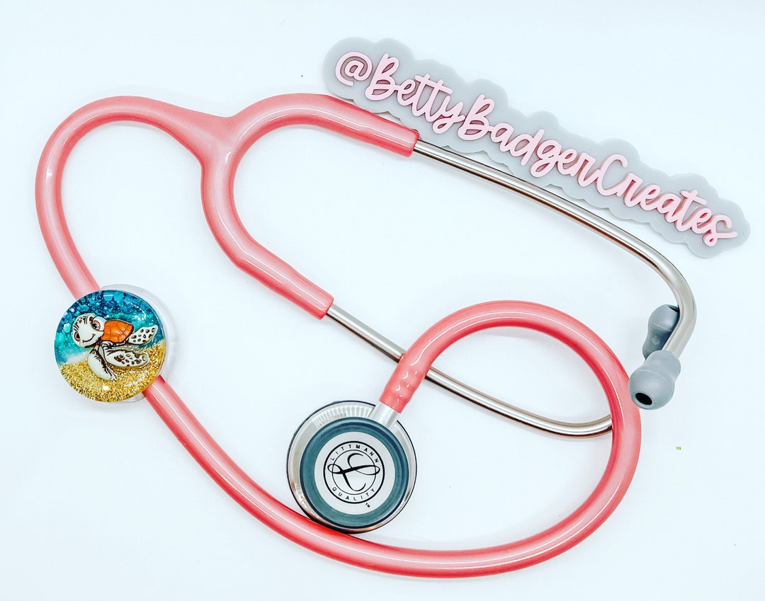 Sea Turtle Stethoscope Tag Etsy