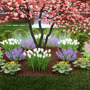 Seasonal Charm by Plant By Number. Landscape Design Plan, 14-ft Diameter