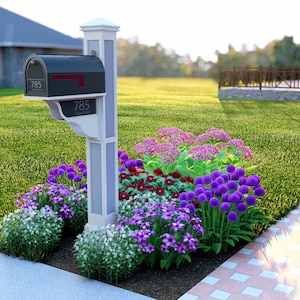 Mailbox Landscape Design Template by Plant By Number, Digital download and plant list
