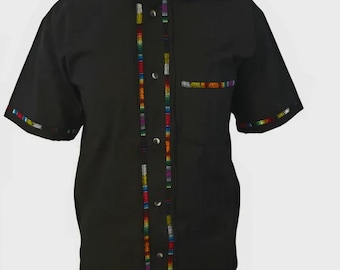 Mexican Guayabera Shirts for Men Multiple Colors Made in Mexico Mens Front Pocket Hawaiian Shirts Casual Short Sleeve Button Down Beach
