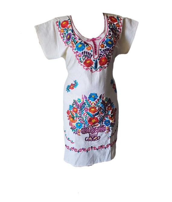 Vestidos mexicanos bordados online sales