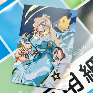 Carte postale feuille d'or Rosalina