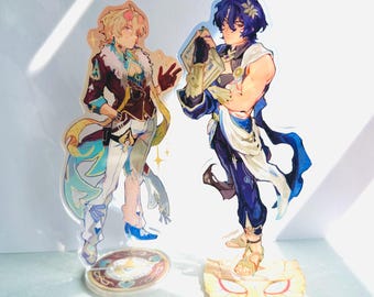 Honkai Star Rail Aventurine & Dr. Ratio Standee
