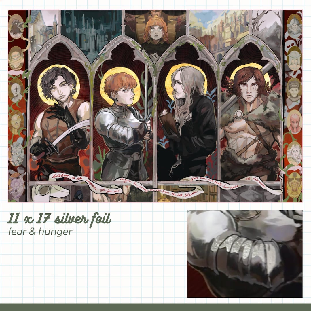 Fear and Hunger Foil Print