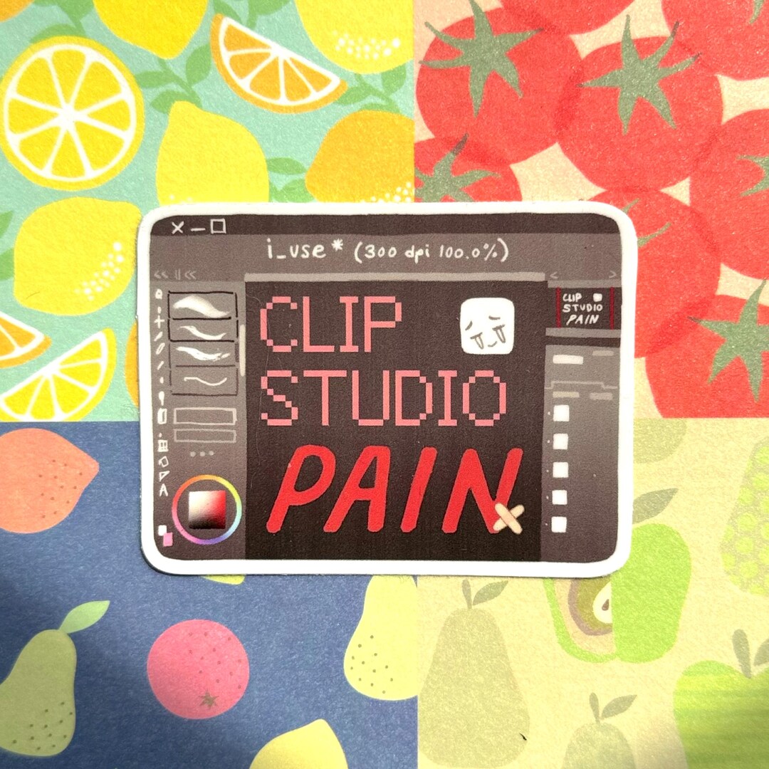Clip Studio Pain Sticker - Etsy